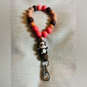 Handmade Beaded Charm Wristlet by Aloha!